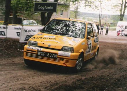 Jacek Sikora i Marek Kaczmarek - Fiat Cinquecento Sporting.